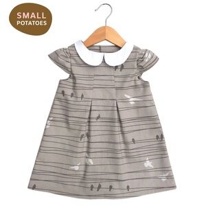 Small Potatoes Birds on a Wire Peter Pan Collar Dress